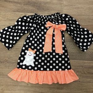 Girls Boutique Halloween Cute Ghost Dress